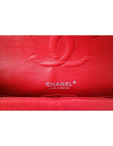 SAC CHANEL CLASSIQUE JERSEY ROUGE