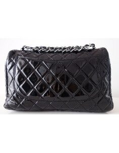 SAC CHANEL CLASSIQUE VERNI NOIR 2