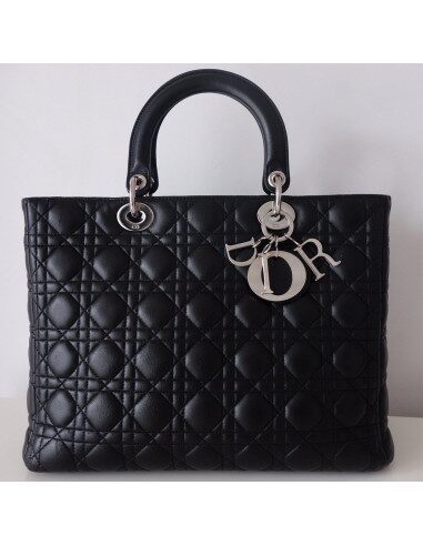 SAC LADY DIOR NOIR GM