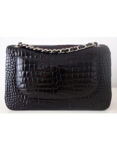 SAC CHANEL CLASSIQUE ALLIGATOR NOIR 2