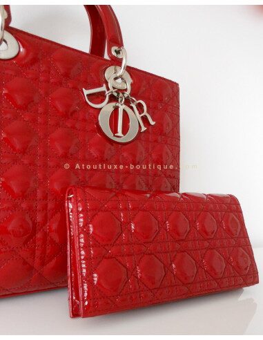 POCHETTE DIOR EVENING ROUGE