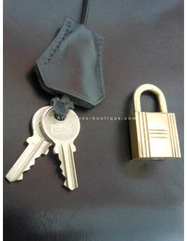 SAC HERMES KELLY 35 NOIR VINTAGE