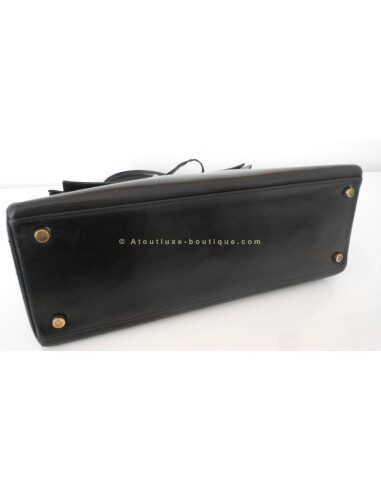 SAC HERMES KELLY 32 NOIR VINTAGE