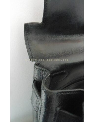 SAC HERMES KELLY 28 NOIR VINTAGE
