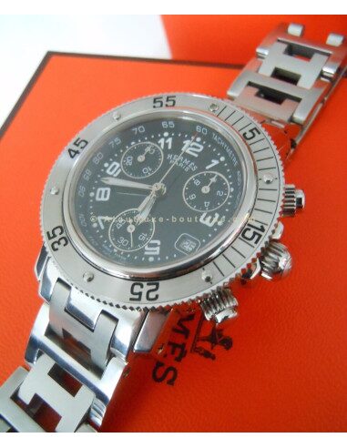 MONTRE HERMES CLIPPER PLONGEE CHRONO FEMME