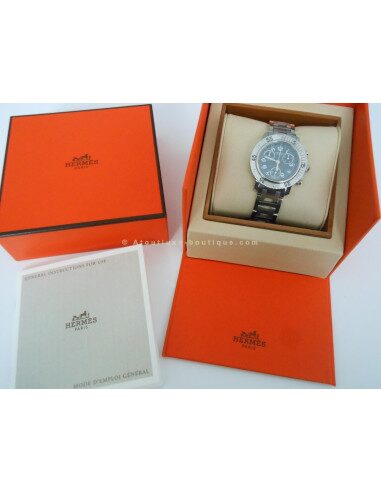 MONTRE HERMES CLIPPER PLONGEE CHRONO FEMME
