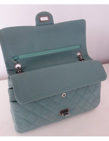 SAC CHANEL 2.55 VERT D'EAU