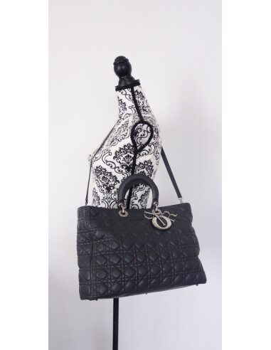 SAC LADY DIOR GRIS TGM