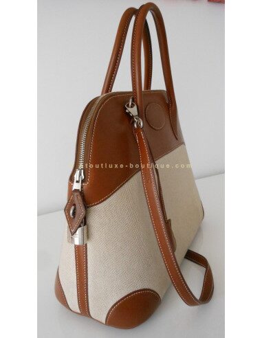 SAC HERMES BOLIDE 35 BICOLORE