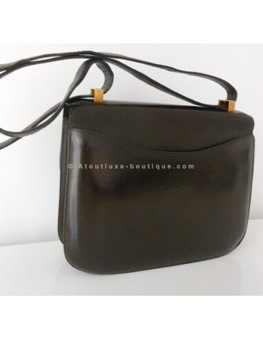 SAC HERMES CONSTANCE MARRON