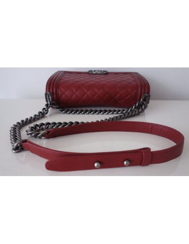 SAC CHANEL BOY ROUGE