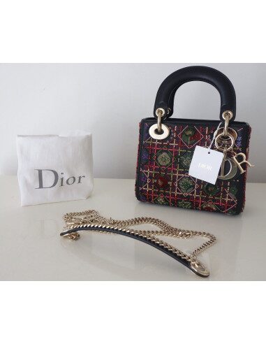 SAC MINI LADY DIOR BRODÉ