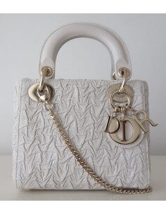 Sac Lady Dior mini blanc