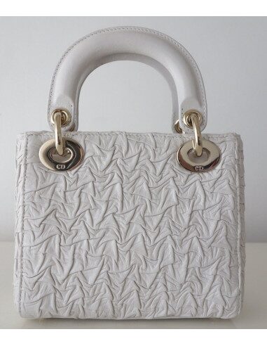 Sac Lady Dior mini blanc