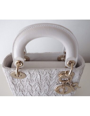 Sac Lady Dior mini blanc