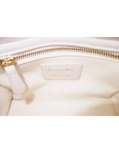 Sac Lady Dior mini blanc