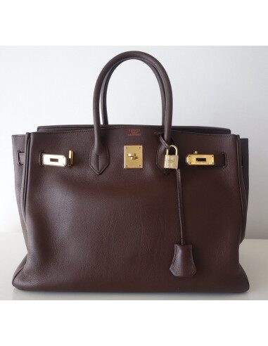 Sac Hermes Birkin 35 marron
