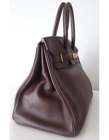 Sac Hermes Birkin 35 marron