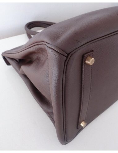 Sac Hermes Birkin 35 marron