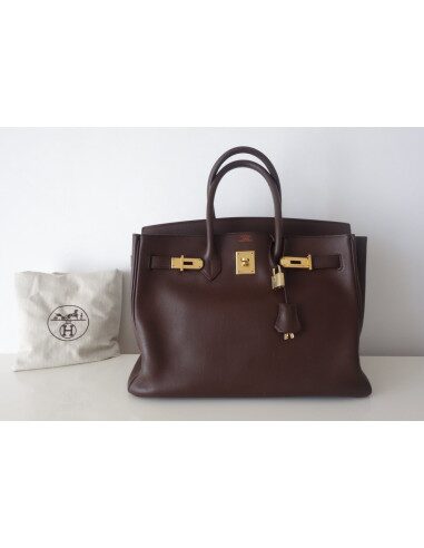 Sac Hermes Birkin 35 marron