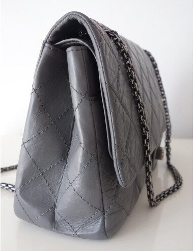 Sac Chanel 2.55 Maxi gris