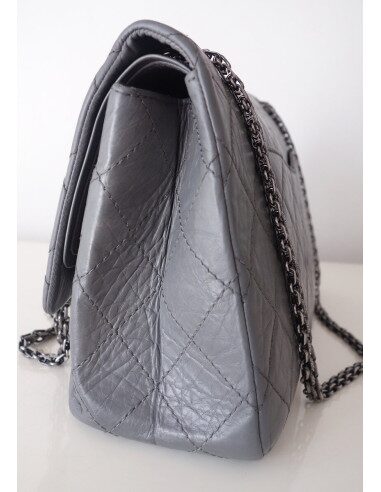 Sac Chanel 2.55 Maxi gris