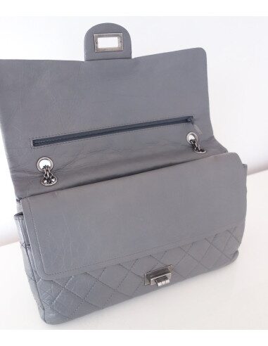 Sac Chanel 2.55 Maxi gris