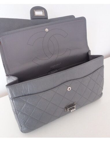 Sac Chanel 2.55 Maxi gris