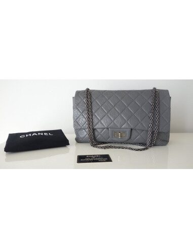 Sac Chanel 2.55 Maxi gris