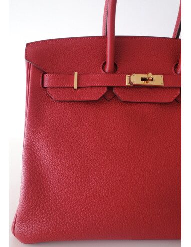 Sac Hermes Birkin 35 rouge