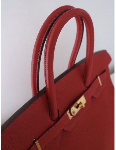 Sac Hermes Birkin 35 rouge