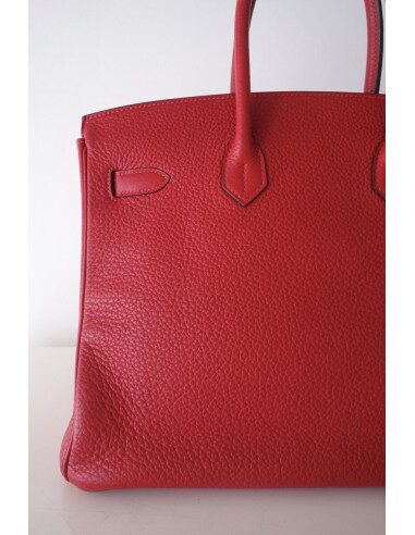 Sac Hermes Birkin 35 rouge