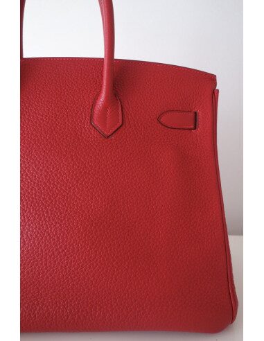 Sac Hermes Birkin 35 rouge