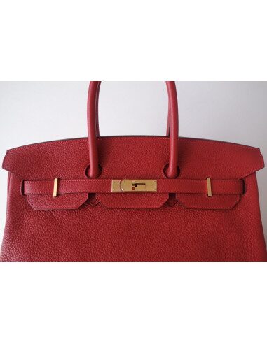Sac Hermes Birkin 35 rouge
