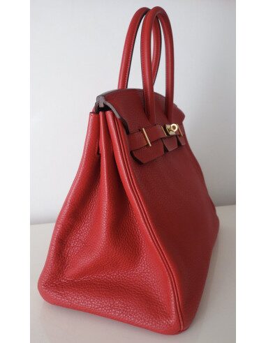 Sac Hermes Birkin 35 rouge
