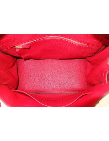 Sac Hermes Birkin 35 rouge