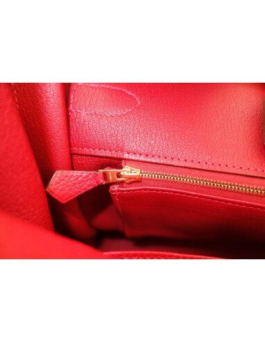Sac Hermes Birkin 35 rouge