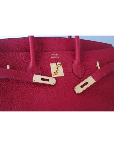 Sac Hermes Birkin 35 rouge