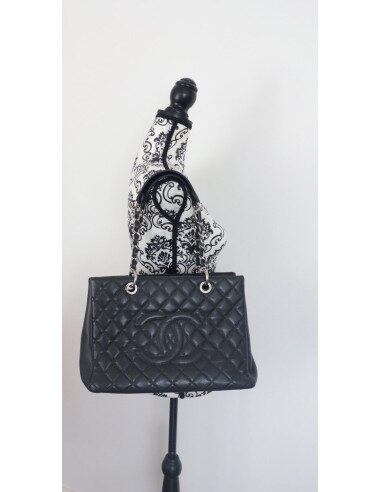 Sac Chanel shopping gris