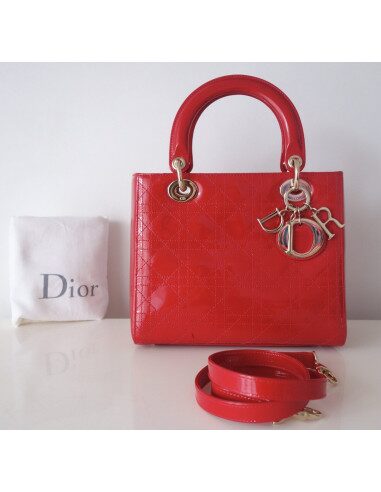 Sac Lady Dior rouge
