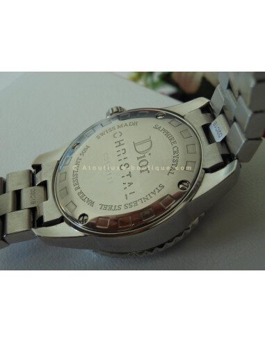 MONTRE DIOR CHRISTAL ROSE ET DIAMANTS