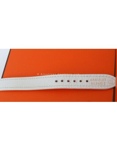 MONTRE HERMES KELLY 2 DOUBLE TOUR BLANC