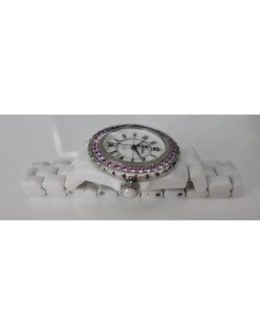 Montre Chanel J12 saphirs roses 2