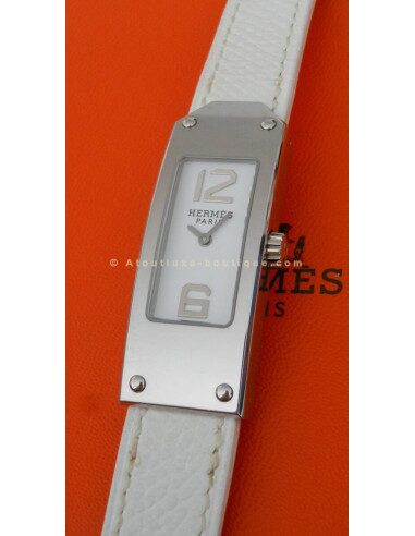 MONTRE HERMES KELLY 2 DOUBLE TOUR BLANC