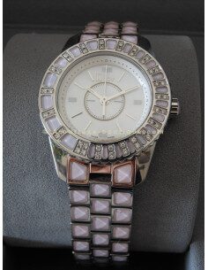 MONTRE DIOR CHRISTAL ROSE ET DIAMANTS