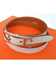 BRACELET HERMES HAPI BLANC / BARENIA 2
