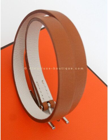 BRACELET HERMES HAPI BLANC / BARENIA