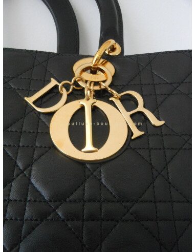 SAC LADY DIOR GRAND MODELE NOIR