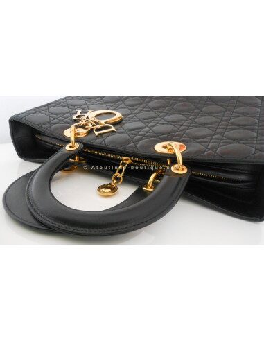 SAC LADY DIOR GRAND MODELE NOIR