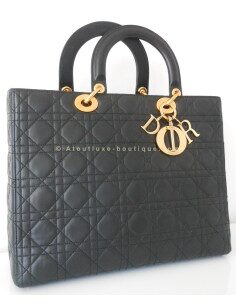 SAC LADY DIOR GRAND MODELE NOIR